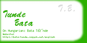 tunde bata business card